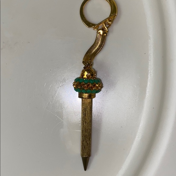 Vintage 1950’s Gold pencil Keychain - Picture 1 of 2